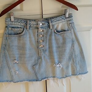 We the Free destressed mini skirt size 28